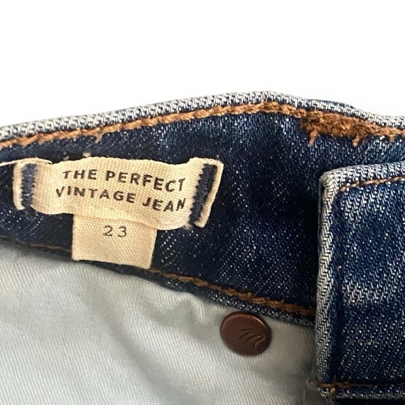 MADEWELL The Perfect Vintage Jean Women’s Size 23 Raw Hem Denim - Picture 5 of 14